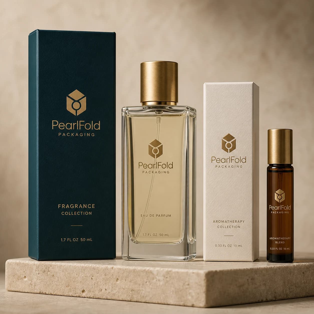 Premium fragrance and aromatherapy packaging collection