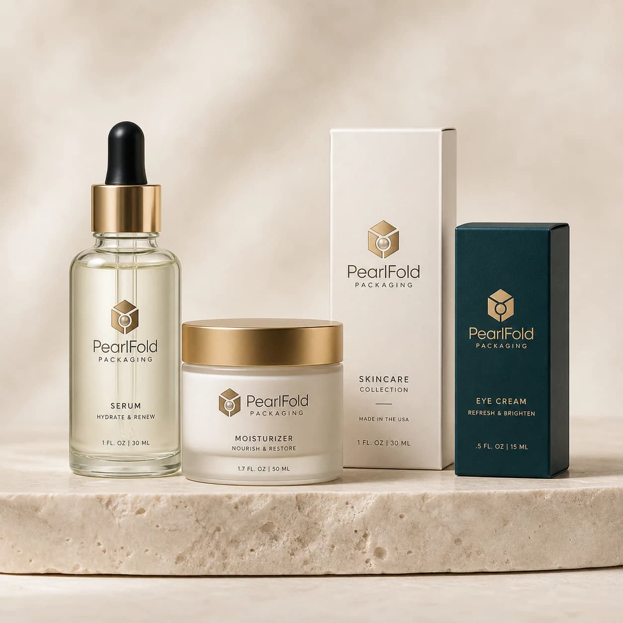 Premium skincare packaging collection