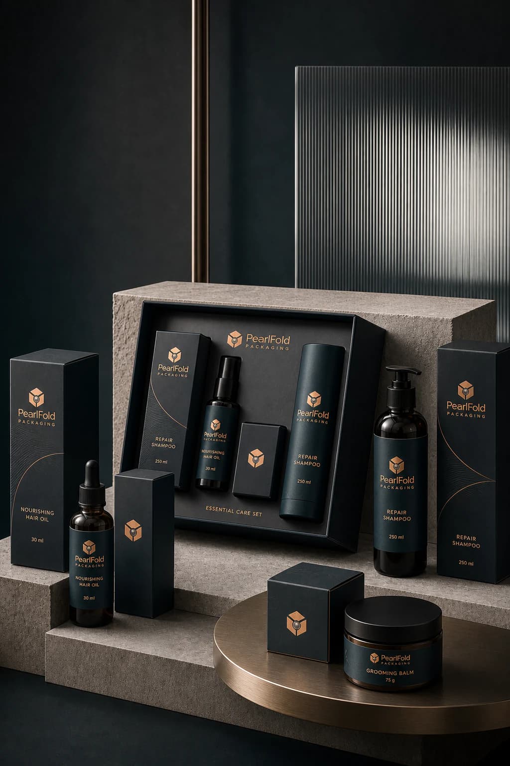 Premium custom hair & grooming packaging