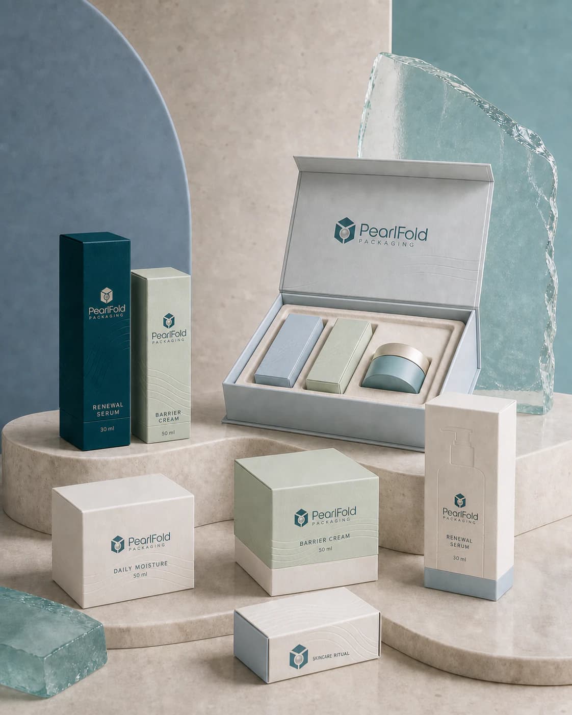 Premium custom skincare packaging