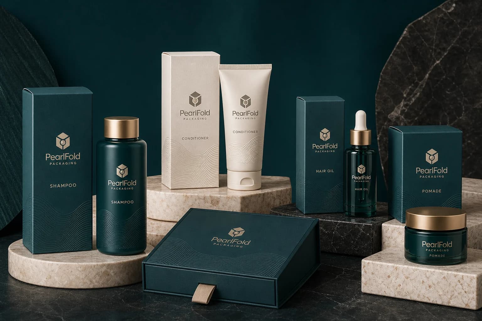 Hair & Grooming Packaging by PearlFold Packaging